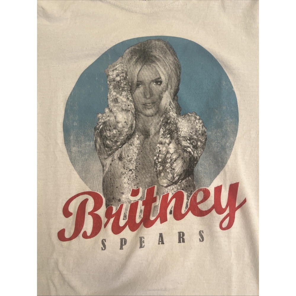 Vintage Britney Spears‎ T-Shirt White Size Medium 2021 Epic
